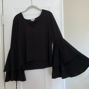 Black Bell sleeve top